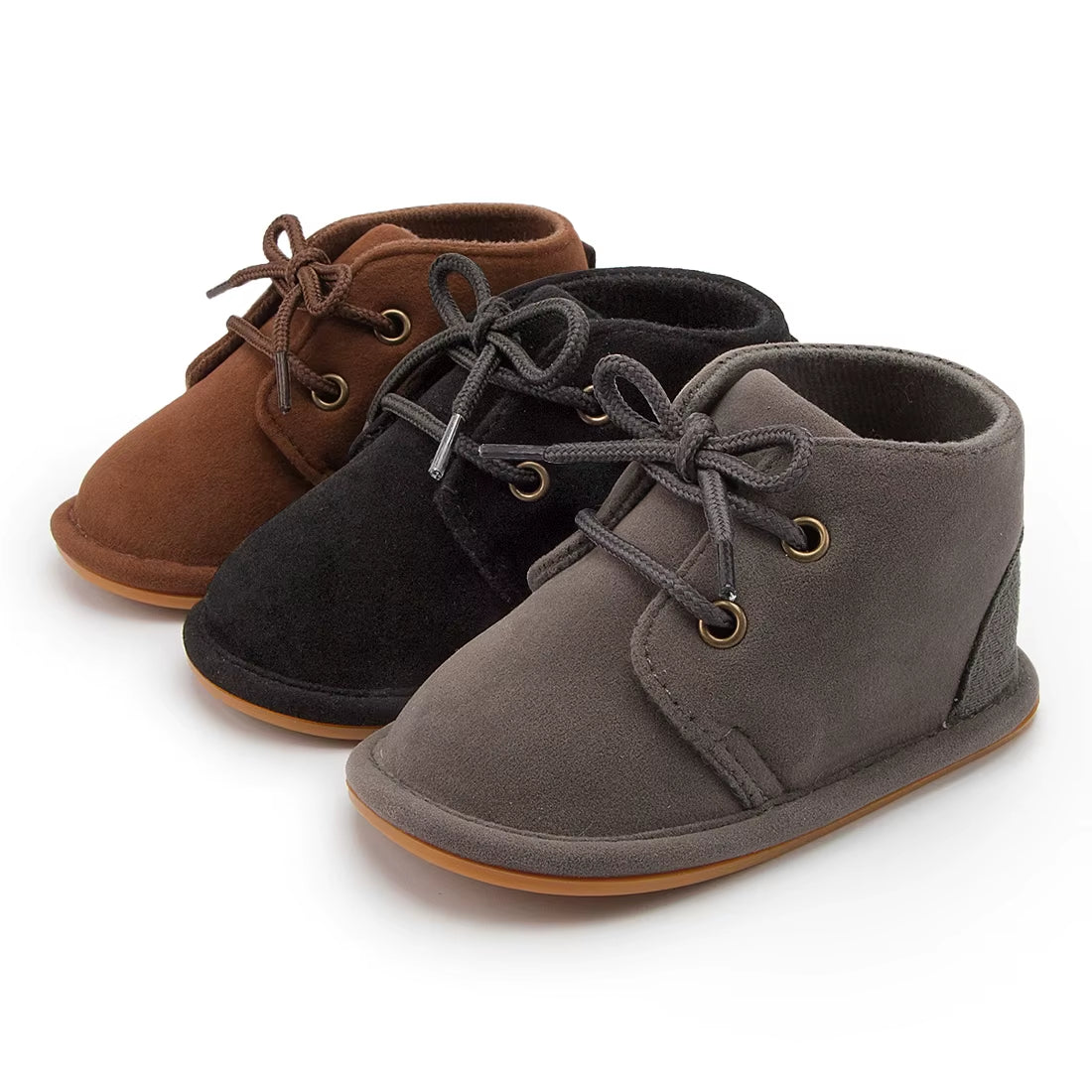 Baby Booties Girls Boys Shoes Infant Cotton Anti-Slip Rubber Sole Toddler Crib First Walker Winter Baby Shoes 4-Colors