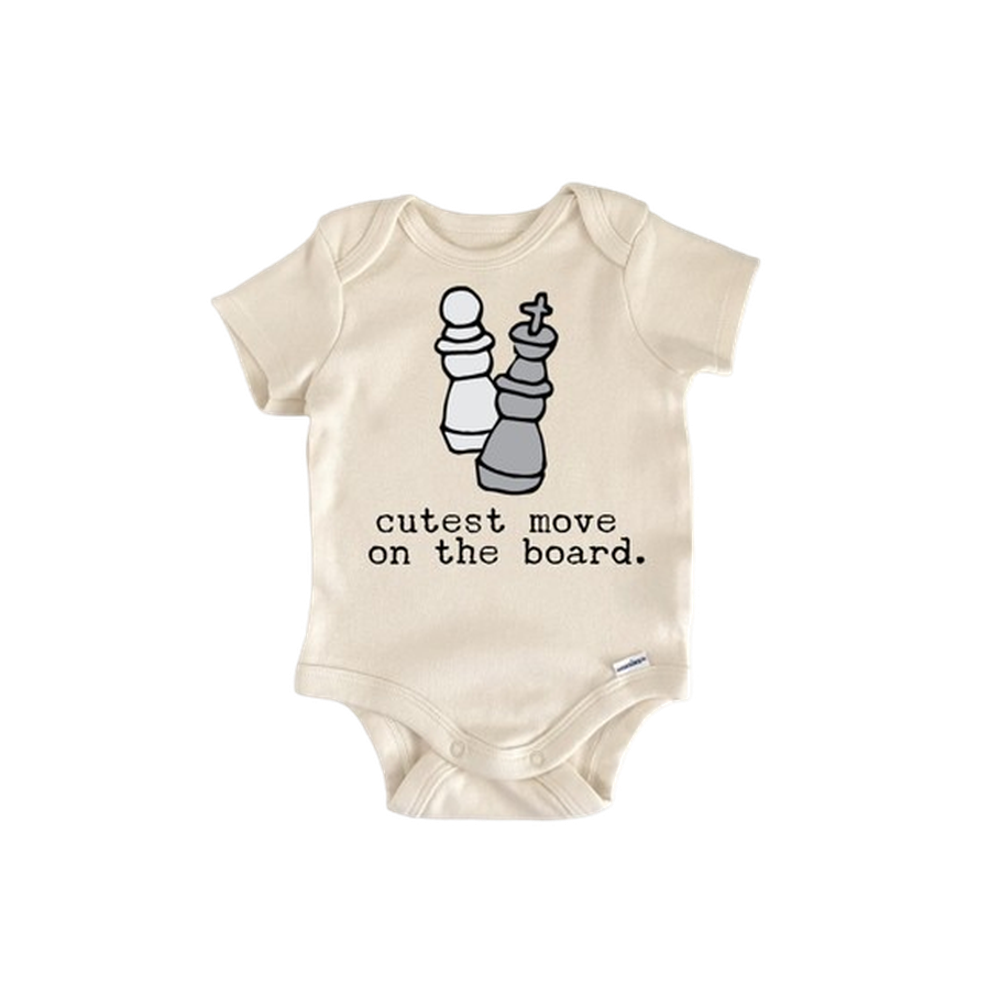 Chess  - Baby Boy Girl Clothes Infant Bodysuit Funny Cute Newborn