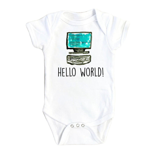 Computer - Baby Boy Girl Clothes Infant Bodysuit Funny Cute Newborn