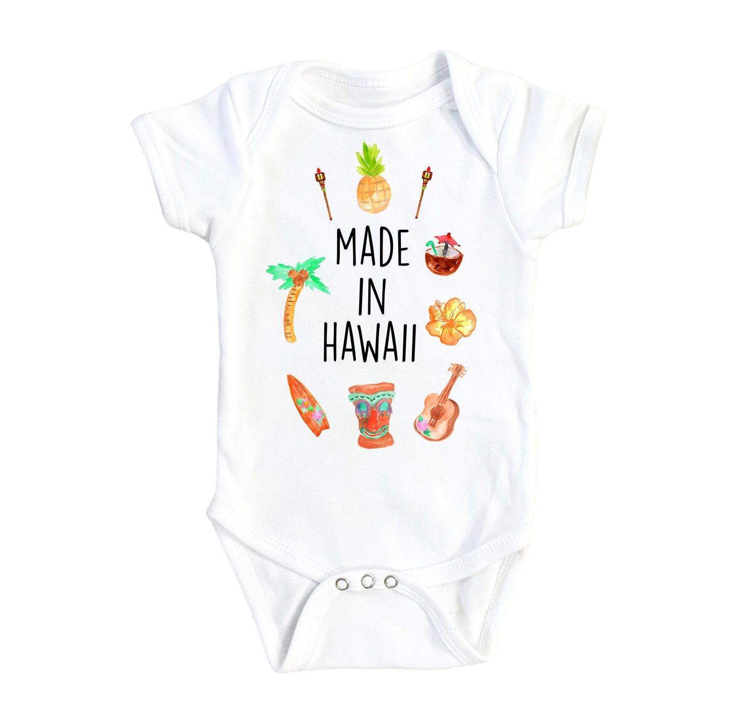 Hawaii - Baby Boy Girl Clothes Infant Bodysuit Funny Cute Newborn