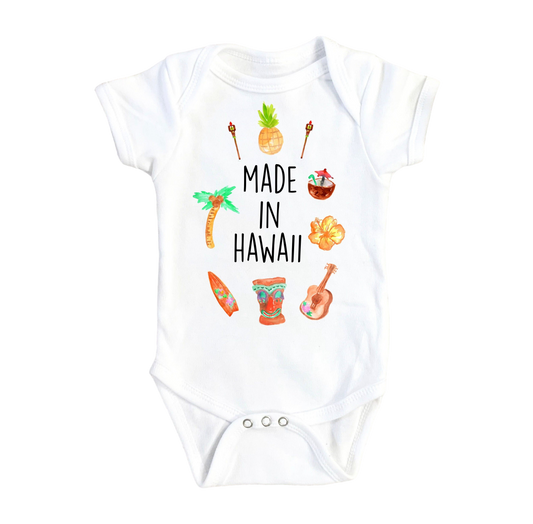 Hawaii - Baby Boy Girl Clothes Infant Bodysuit Funny Cute Newborn